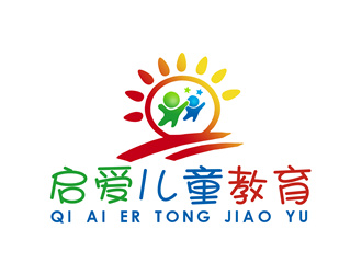 朱兵的启爱儿童教育logo设计