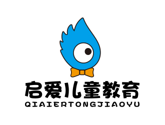 孙金泽的启爱儿童教育logo设计