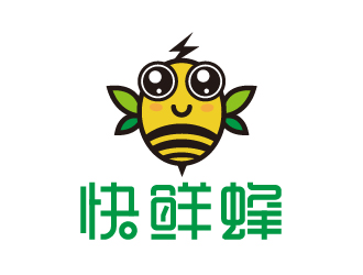 叶美宝的快鲜蜂logo设计