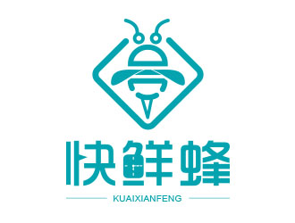 朱红娟的快鲜蜂logo设计