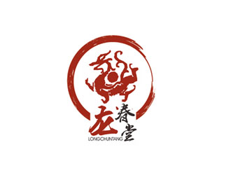 龙春堂logo设计