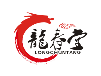 李杰的龙春堂logo设计