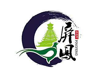 赵军的屏凤logo设计