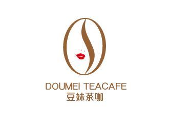胡广强的豆妹茶咖logo设计
