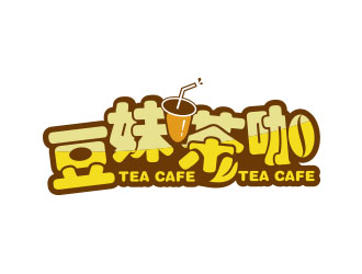 朱红娟的豆妹茶咖logo设计