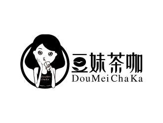 张祥琴的豆妹茶咖logo设计
