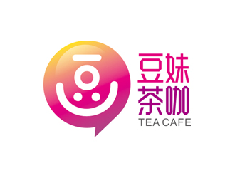 赵鹏的豆妹茶咖logo设计