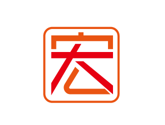 胡广强的宏大建材商标设计logo设计
