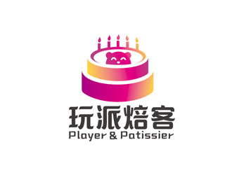 赵鹏的个性定制蛋糕单色商标设计logo设计