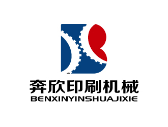张俊的上海奔欣印刷机械有限公司logo设计
