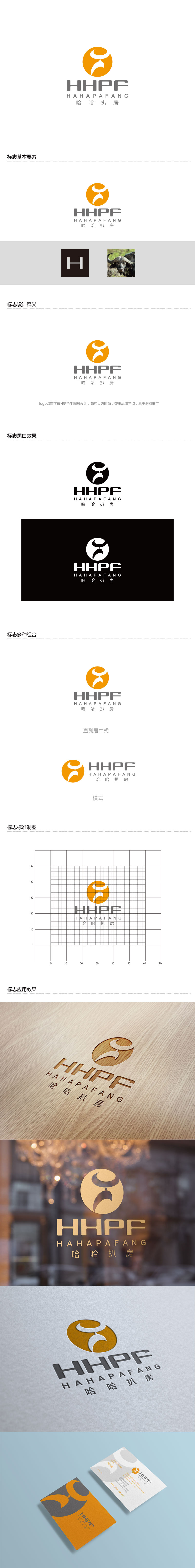 孙金泽的哈哈扒房logo设计
