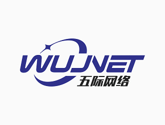 钟华的五际网络（wujnet）logo设计