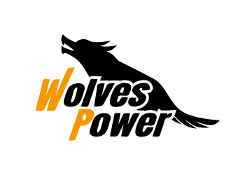 张俊的WolvesPower字母LOGO设计，酷炫简洁，有力量感logo设计