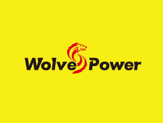 黄安悦的WolvesPower字母LOGO设计，酷炫简洁，有力量感logo设计