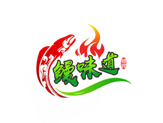 郭庆忠的鳗味道冷冻食品商标logo设计