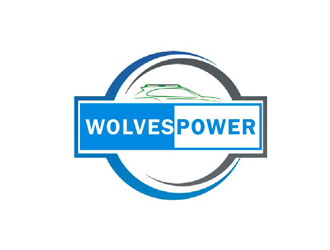 李正东的WolvesPower字母LOGO设计，酷炫简洁，有力量感logo设计