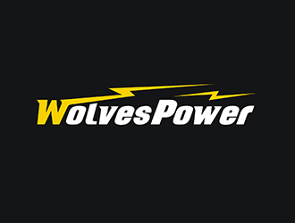 赵锡涛的WolvesPower字母LOGO设计，酷炫简洁，有力量感logo设计