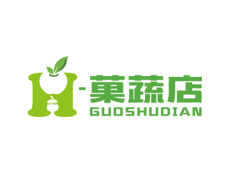 黄安悦的H菓蔬店logo设计