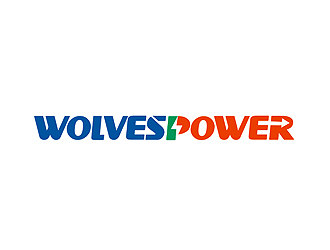 盛铭的WolvesPower字母LOGO设计，酷炫简洁，有力量感logo设计