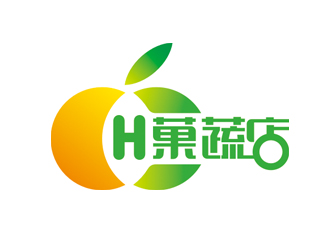 赵鹏的H菓蔬店logo设计