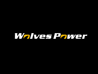 高明奇的WolvesPower字母LOGO设计，酷炫简洁，有力量感logo设计