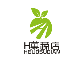 李正东的H菓蔬店logo设计