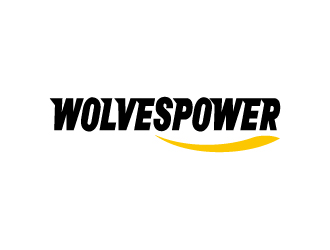 杨勇的WolvesPower字母LOGO设计，酷炫简洁，有力量感logo设计