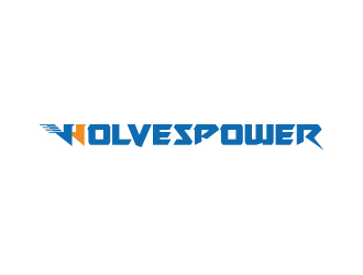 孙金泽的WolvesPower字母LOGO设计，酷炫简洁，有力量感logo设计
