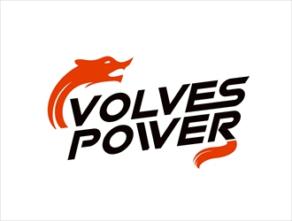唐国强的WolvesPower字母LOGO设计，酷炫简洁，有力量感logo设计