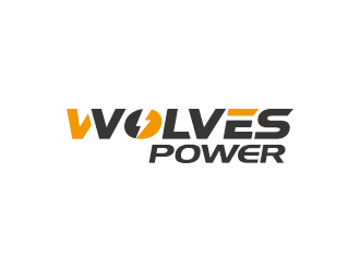 王涛的WolvesPower字母LOGO设计，酷炫简洁，有力量感logo设计