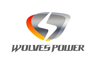 潘乐的WolvesPower字母LOGO设计，酷炫简洁，有力量感logo设计