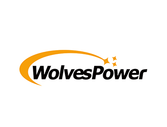 潘乐的WolvesPower字母LOGO设计，酷炫简洁，有力量感logo设计