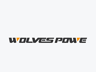 潘乐的WolvesPower字母LOGO设计，酷炫简洁，有力量感logo设计
