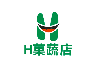 盛铭的H菓蔬店logo设计