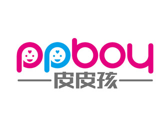 赵鹏的皮皮孩 ppb0y童鞋童装商标设计logo设计