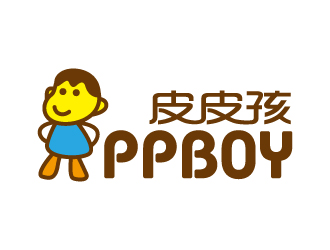 张俊的皮皮孩 ppb0y童鞋童装商标设计logo设计