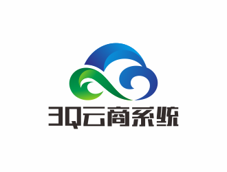 何嘉健的3Q云商系统logo设计