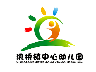 园标/临海市汛桥镇中心幼儿园logo设计