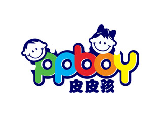 郭庆忠的皮皮孩 ppb0y童鞋童装商标设计logo设计