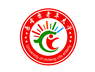 李杰的赤峰市老年大学校徽logo设计logo设计