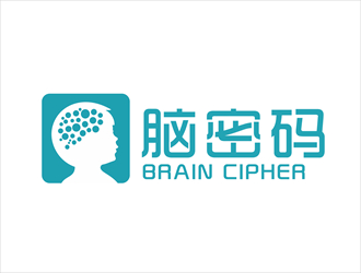 唐国强的脑密码logo设计