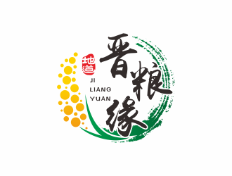 何嘉健的晋粮缘logo设计