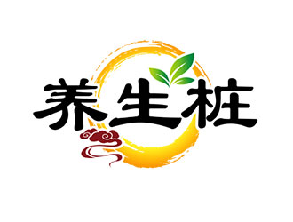 钟炬的“养生桩   YANG  SHENG  ZHUANG"字体设计logo设计