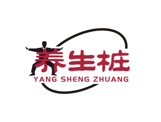 姜彦海的“养生桩   YANG  SHENG  ZHUANG"字体设计logo设计