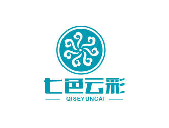 朱红娟的七色云彩logo设计