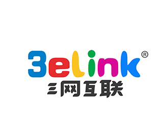 潘乐的3elink 三网互联logo设计