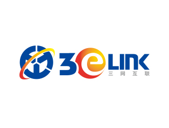 勇炎的3elink 三网互联logo设计