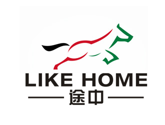 李正东的途中 like home民宿品牌logo设计logo设计