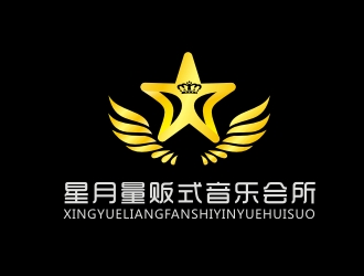 杨占斌的星月量贩式音乐会所logo设计
