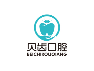 孙金泽的贝齿口腔logo设计